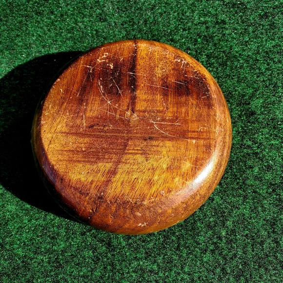 Natural Edge Walnut Bowl Trinket Pocket Change 6in Diameter Hand Turned - Picture 6 of 8